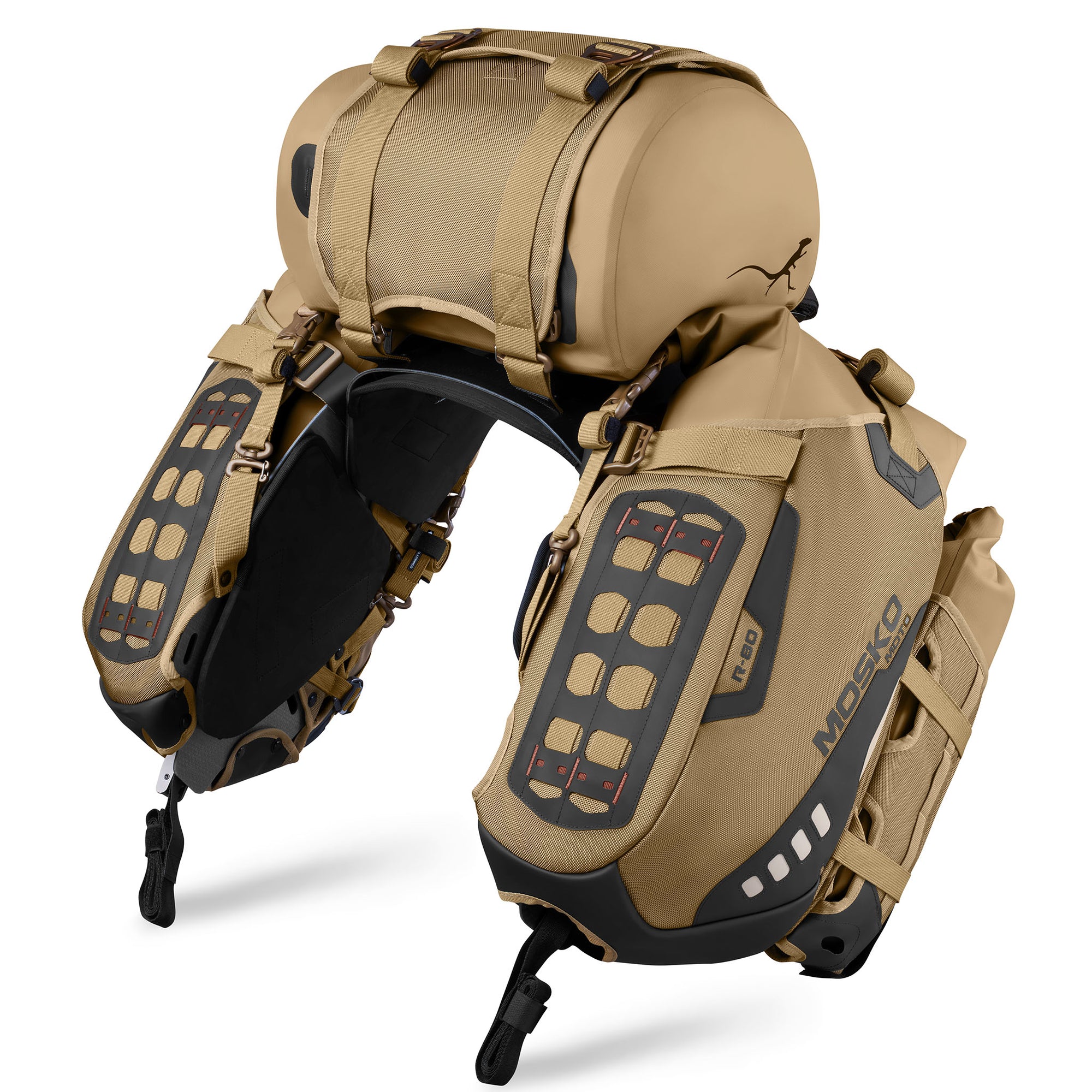 e*d様 モトレザ　moto 墨染め　ケース Reckless 80L V4.0 Motorcycle Luggage System | Mosko Moto - Mosko