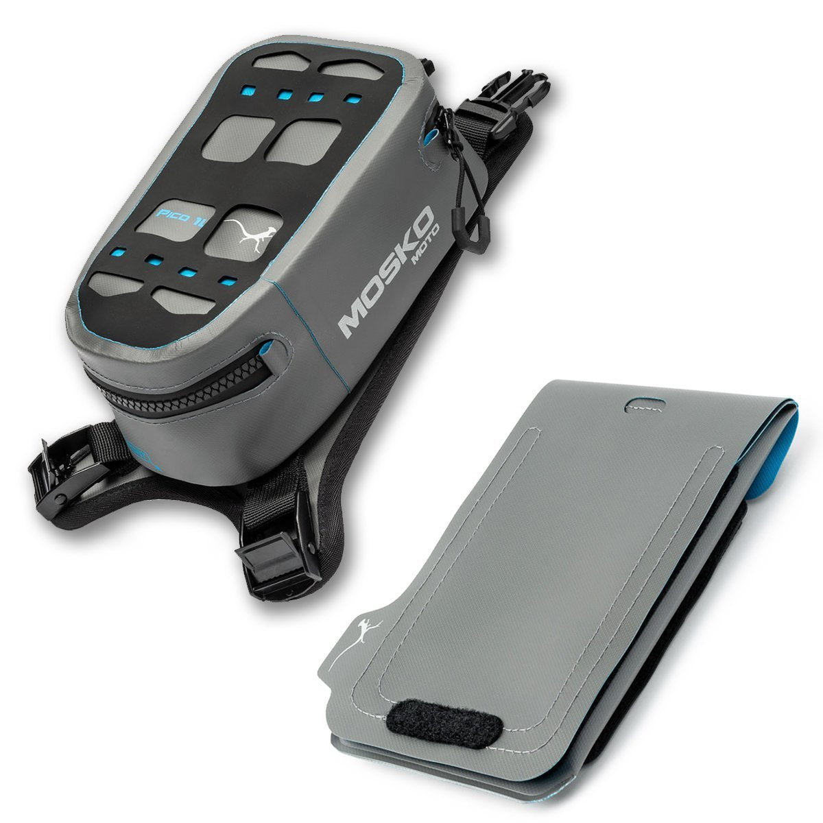 Mosko Moto Tank Bag GRAY / WITH NAVIGATOR Pico Tank Bag (V2.0)